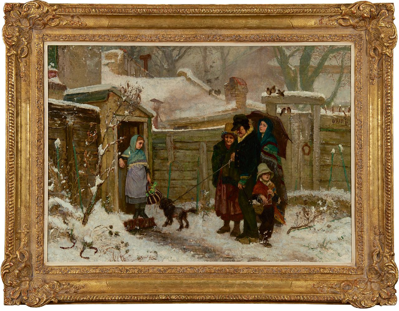 Allebé A. | Augustus Allebé | Schilderijen te koop aangeboden | December, olieverf op doek 62,6 x 87,3 cm, gesigneerd rechts van het midden en gedateerd '70 Allebé A. | Augustus Allebé | Schilderijen te koop aangeboden | December, olieverf op doek 62,6 x 87,3 cm, gesigneerd rechts van het midden en gedateerd '70