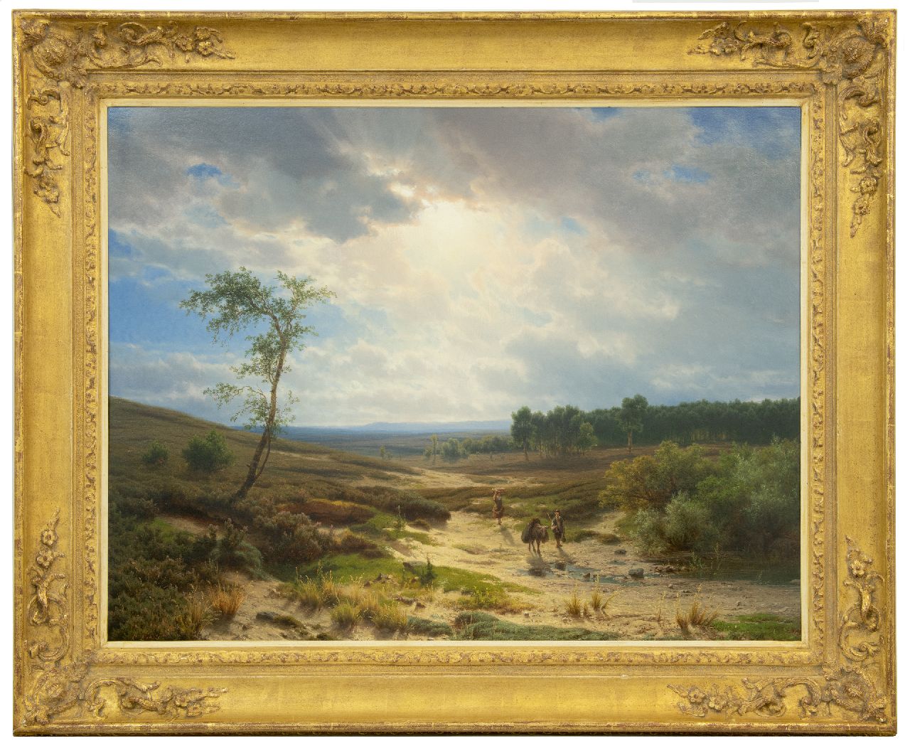 Lieste C. | Cornelis Lieste | Schilderijen te koop aangeboden | Heidelandschap bij Oosterbeek, olieverf op paneel 70,9 x 95,2 cm, gesigneerd linksonder en te dateren ca. 1855 Lieste C. | Cornelis Lieste | Schilderijen te koop aangeboden | Heidelandschap bij Oosterbeek, olieverf op paneel 70,9 x 95,2 cm, gesigneerd linksonder en te dateren ca. 1855