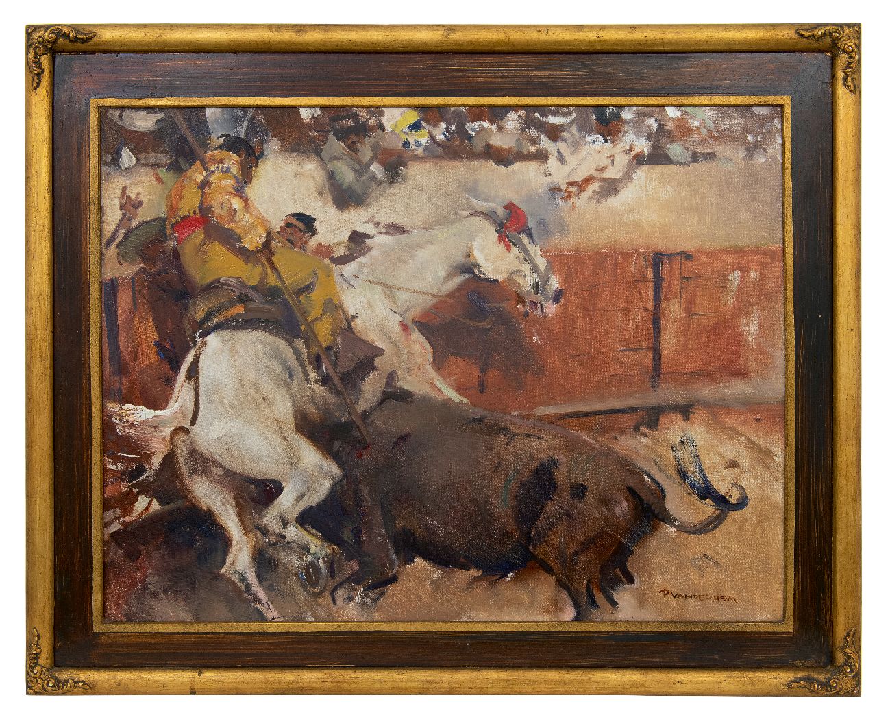Hem P. van der | Pieter 'Piet' van der Hem, Stierengevecht, Madrid, olieverf op doek 50,3 x 65,2 cm, gesigneerd rechtsonder en te dateren ca. 1914 Hem P. van der | Pieter 'Piet' van der Hem, Stierengevecht, Madrid, olieverf op doek 50,3 x 65,2 cm, gesigneerd rechtsonder en te dateren ca. 1914