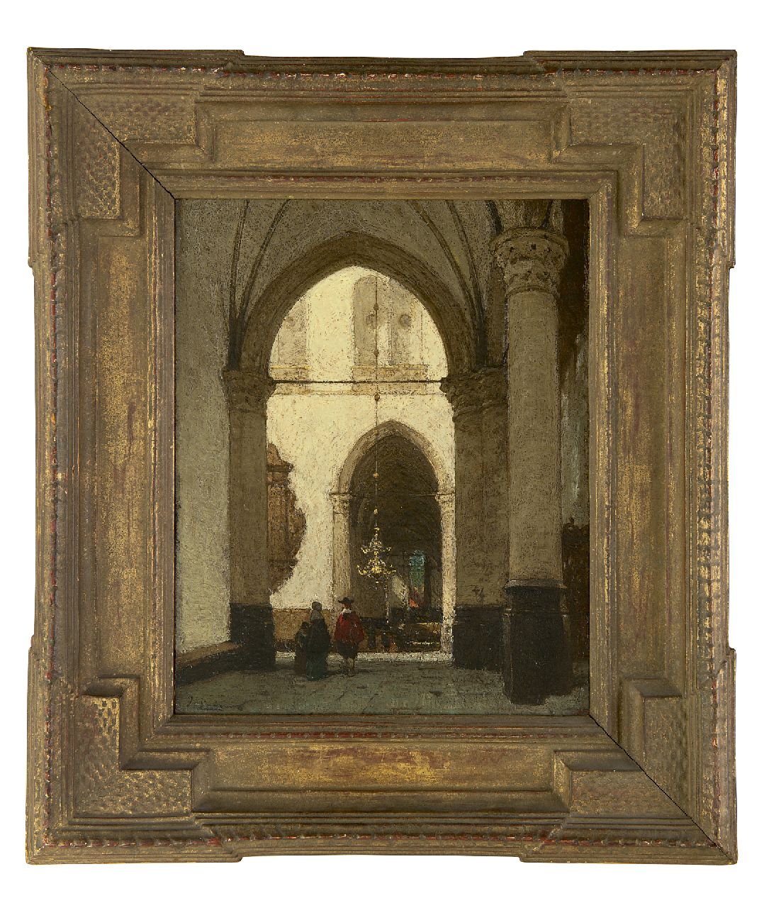 Bosboom J. | Johannes Bosboom, De St. Laurenskerk, Alkmaar, olieverf op paneel 32,2 x 25,3 cm, gesigneerd linksonder Bosboom J. | Johannes Bosboom, De St. Laurenskerk, Alkmaar, olieverf op paneel 32,2 x 25,3 cm, gesigneerd linksonder
