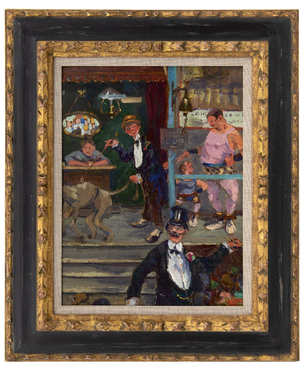 Hagemans P. | Paul Hagemans, Op de kermis, olieverf op schildersboard 35,0 x 27,2 cm, gesigneerd rechtsboven Hagemans P. | Paul Hagemans, Op de kermis, olieverf op schildersboard 35,0 x 27,2 cm, gesigneerd rechtsboven