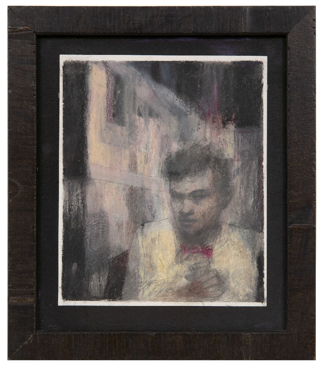Desrets L. | Liliana Desrets | Schilderijen te koop aangeboden | Cuidate De Mi, oliepastel op papier 17,1 x 14,2 cm, gesigneerd middenonder en verso op etiket en gedateerd '09 Desrets L. | Liliana Desrets | Schilderijen te koop aangeboden | Cuidate De Mi, oliepastel op papier 17,1 x 14,2 cm, gesigneerd middenonder en verso op etiket en gedateerd '09