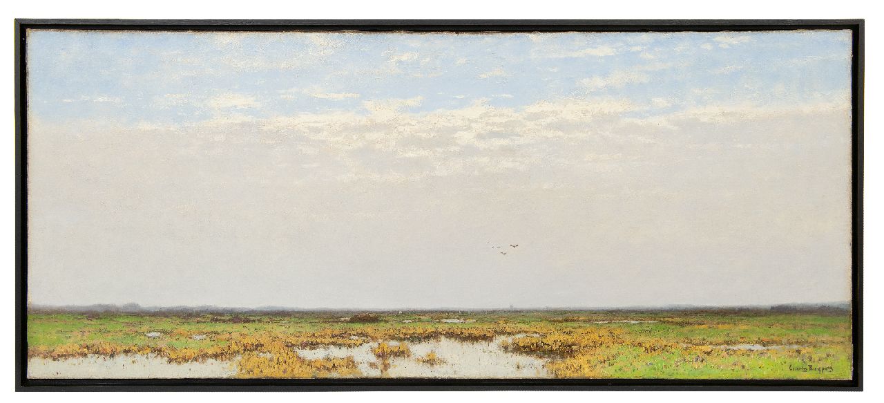 Kuijpers C. | Cornelis Kuijpers | Schilderijen te koop aangeboden | Weids veenlandschap, olieverf op doek 56,3 x 132,3 cm, gesigneerd rechtsonder Kuijpers C. | Cornelis Kuijpers | Schilderijen te koop aangeboden | Weids veenlandschap, olieverf op doek 56,3 x 132,3 cm, gesigneerd rechtsonder