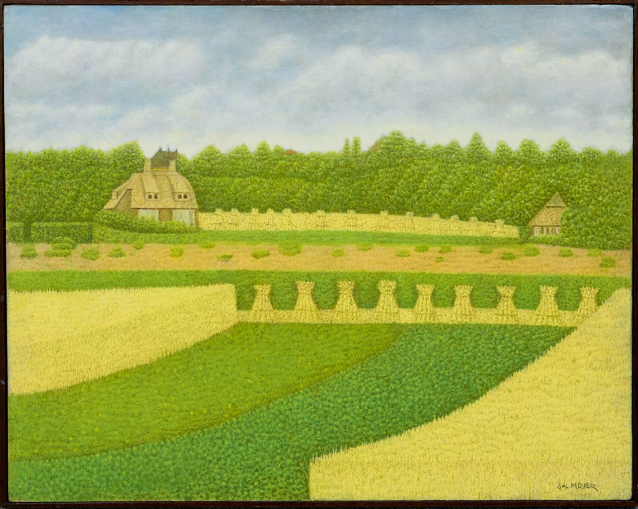 Meijer S. | Salomon 'Sal' Meijer | Schilderijen te koop aangeboden | Landhuis bij Blaricum, olieverf op paneel 40,0 x 49,9 cm, gesigneerd rechtsonder Meijer S. | Salomon 'Sal' Meijer | Schilderijen te koop aangeboden | Landhuis bij Blaricum, olieverf op paneel 40,0 x 49,9 cm, gesigneerd rechtsonder