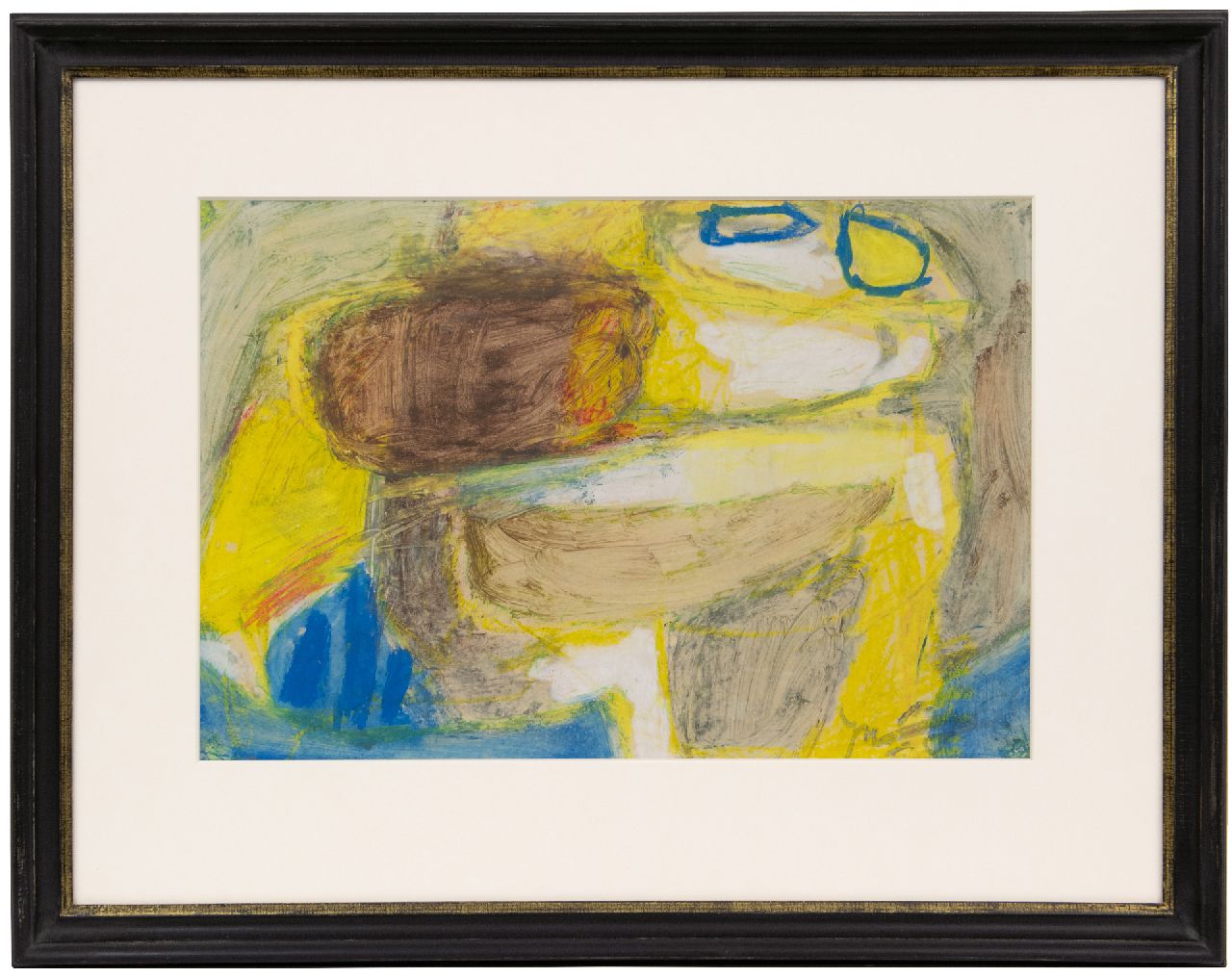 Nanninga J. | Jacob 'Jaap' Nanninga | Aquarellen en tekeningen te koop aangeboden | Compositie, pastel en gouache op board 31,2 x 46,2 cm, gesigneerd rechtsonder Nanninga J. | Jacob 'Jaap' Nanninga | Aquarellen en tekeningen te koop aangeboden | Compositie, pastel en gouache op board 31,2 x 46,2 cm, gesigneerd rechtsonder