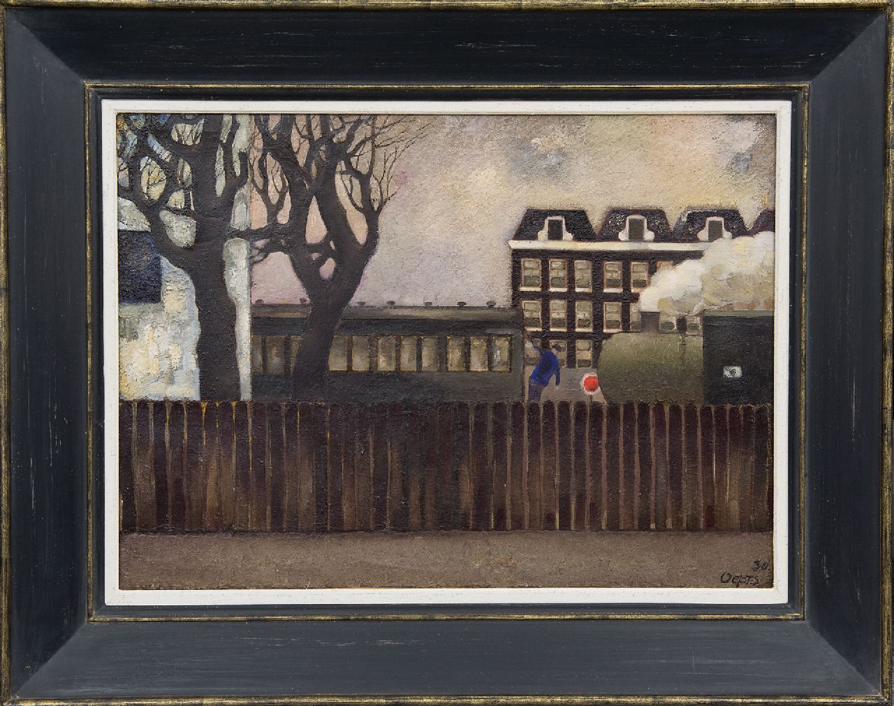 Oepts W.A.  | Willem Anthonie 'Wim' Oepts, De Spoorbaanstraat in Amsterdam, olieverf op doek 43,1 x 58,8 cm, gesigneerd rechtsonder en gedateerd '30