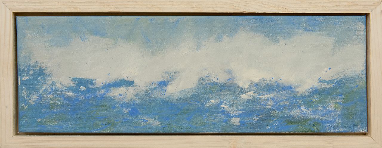 Hemert E. van | Evert van Hemert, Seascape, acryl op doek 20,0 x 60,0 cm, gesigneerd rechtsonder Hemert E. van | Evert van Hemert, Seascape, acryl op doek 20,0 x 60,0 cm, gesigneerd rechtsonder