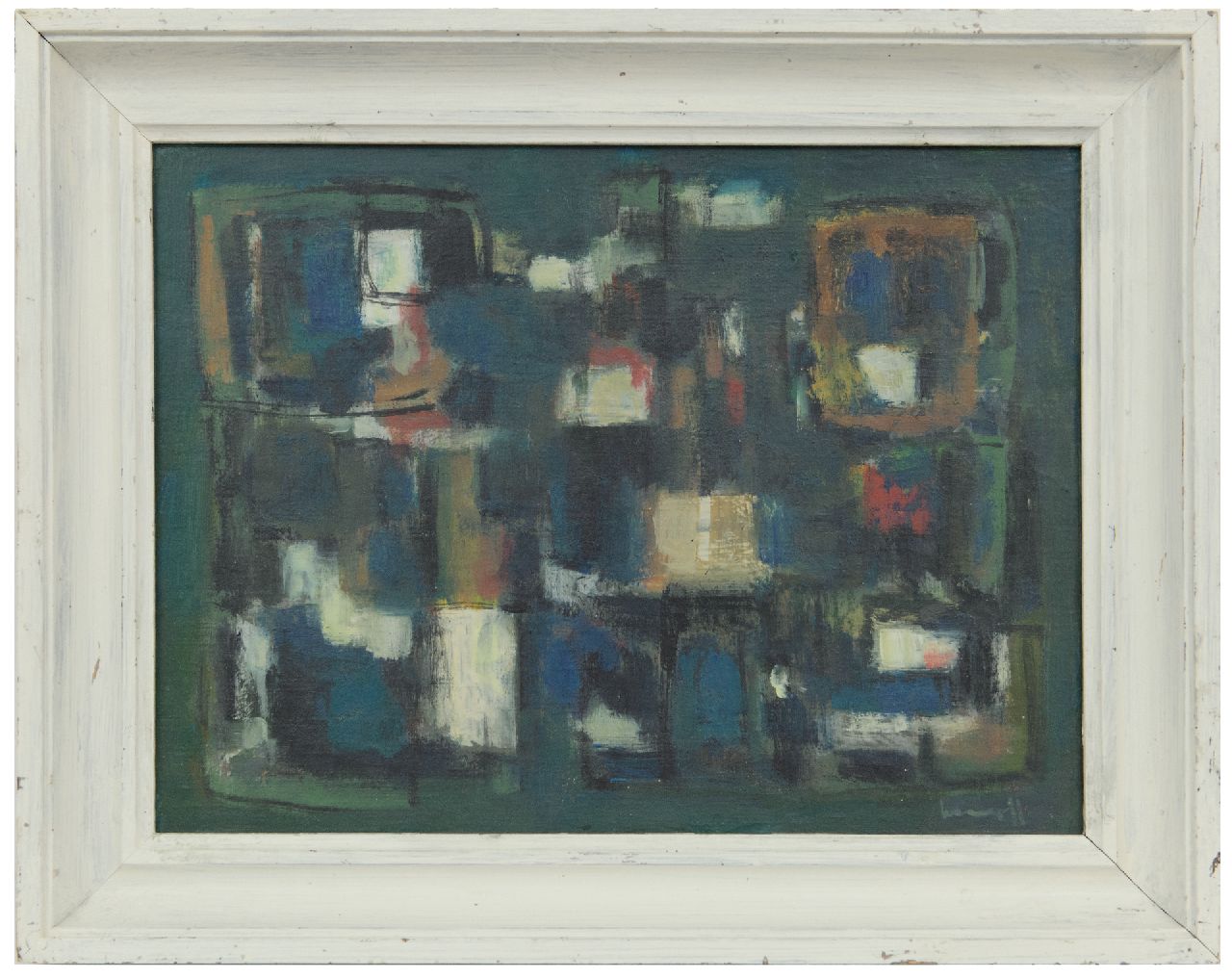 Kropff J. | Johan 'Joop' Kropff, Compositie, olieverf op doek 30,7 x 40,3 cm, gesigneerd rechtsonder Kropff J. | Johan 'Joop' Kropff, Compositie, olieverf op doek 30,7 x 40,3 cm, gesigneerd rechtsonder