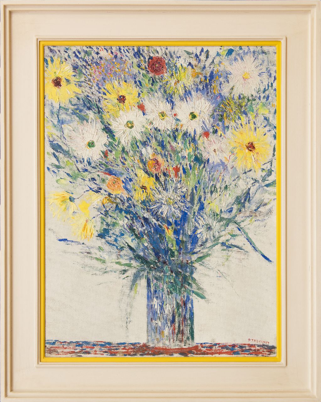Thevenet P.  | Pierre Thevenet, Zomerboeket, olieverf op doek 80,5 x 60,6 cm, gesigneerd rechtsonder