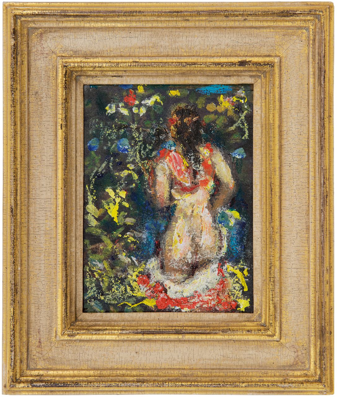 Westermann G.B.J. | Gerhardus Bernardus Josephus 'Gerard' Westermann | Schilderijen te koop aangeboden | Ingrid, olieverf op paneel 16,8 x 12,5 cm, gesigneerd rechtsboven met initialen en verso gedateerd 31 juli '68 Westermann G.B.J. | Gerhardus Bernardus Josephus 'Gerard' Westermann | Schilderijen te koop aangeboden | Ingrid, olieverf op paneel 16,8 x 12,5 cm, gesigneerd rechtsboven met initialen en verso gedateerd 31 juli '68