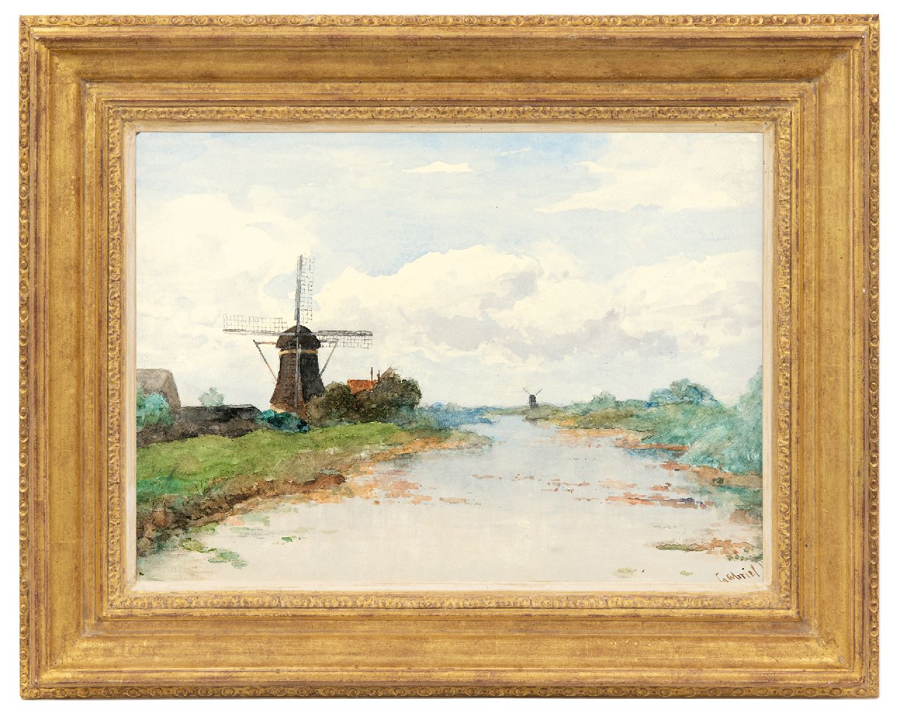 Gabriel P.J.C. | Paul Joseph Constantin 'Constan(t)' Gabriel | Aquarellen en tekeningen te koop aangeboden | Gezicht op de Proosdijer Molen aan de Winkel, aquarel op papier 36,1 x 53,3 cm, gesigneerd rechtsonder Gabriel P.J.C. | Paul Joseph Constantin 'Constan(t)' Gabriel | Aquarellen en tekeningen te koop aangeboden | Gezicht op de Proosdijer Molen aan de Winkel, aquarel op papier 36,1 x 53,3 cm, gesigneerd rechtsonder