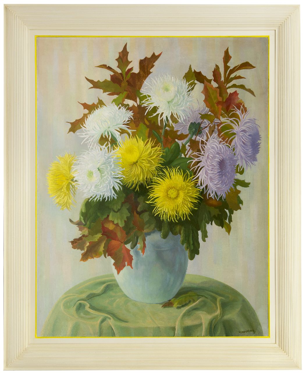 Smorenberg D. | Dirk Smorenberg | Schilderijen te koop aangeboden | Chrysanten, olieverf op doek 116,2 x 90,0 cm, gesigneerd rechtsonder Smorenberg D. | Dirk Smorenberg | Schilderijen te koop aangeboden | Chrysanten, olieverf op doek 116,2 x 90,0 cm, gesigneerd rechtsonder