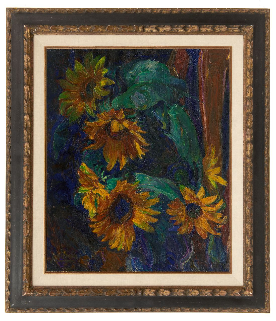 Altink J. | Jan Altink, Zonnebloemen, olieverf op doek 56,5 x 46,5 cm, gesigneerd linksonder Altink J. | Jan Altink, Zonnebloemen, olieverf op doek 56,5 x 46,5 cm, gesigneerd linksonder