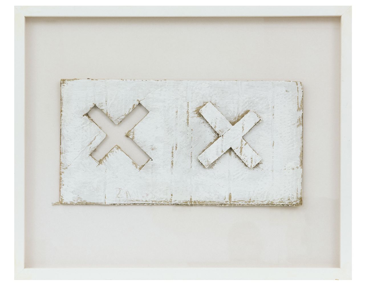 Zangs H. | Herbert Zangs | Schilderijen te koop aangeboden | Rechenzeichen, 1970, gemengde techniek op board 19,2 x 37,5 cm, gesigneerd linksonder en jaren 70 Zangs H. | Herbert Zangs | Schilderijen te koop aangeboden | Rechenzeichen, 1970, gemengde techniek op board 19,2 x 37,5 cm, gesigneerd linksonder en jaren 70