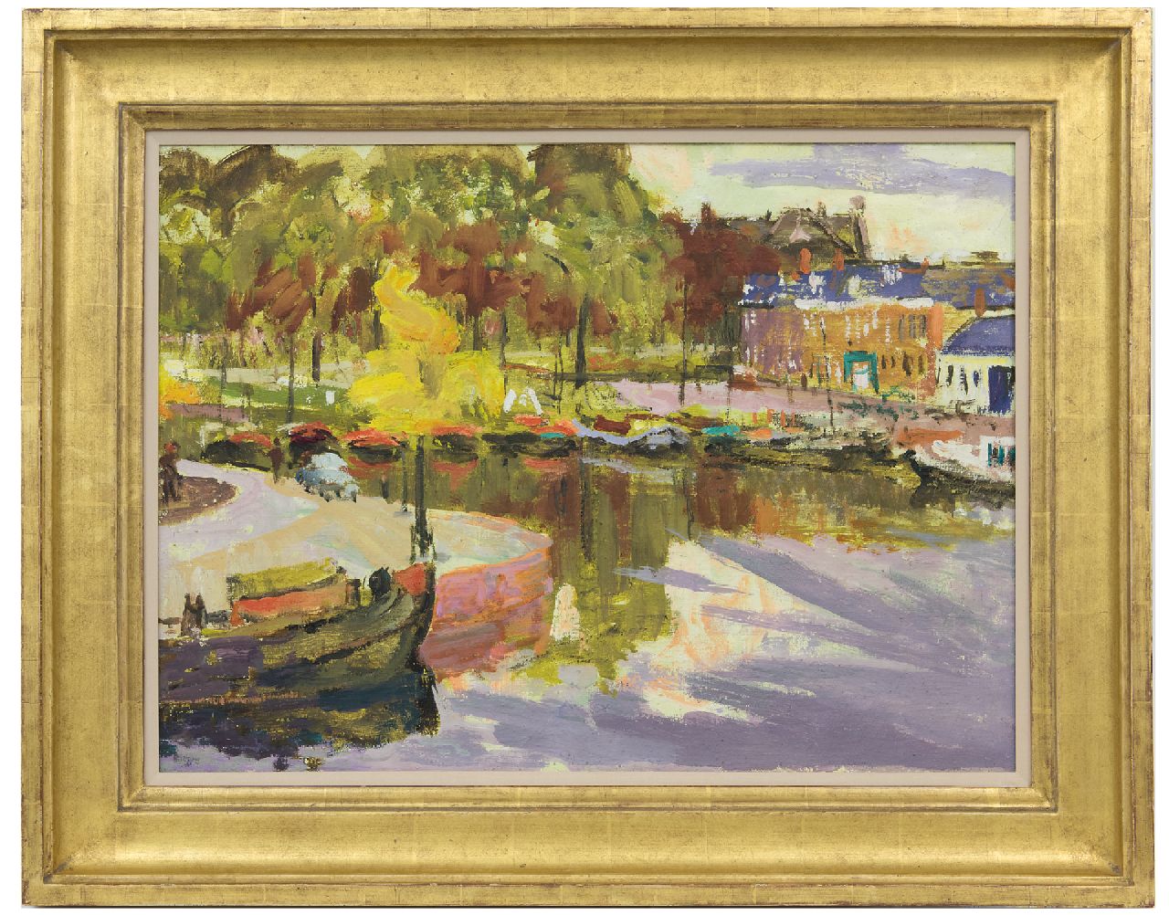 Altink J. | Jan Altink, De Oosterhaven, Groningen, olieverf op doek 50,6 x 70,4 cm Altink J. | Jan Altink, De Oosterhaven, Groningen, olieverf op doek 50,6 x 70,4 cm