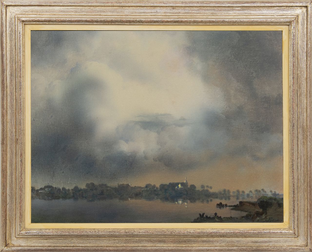 Voerman sr. J. | Jan Voerman sr., Gezicht op Hattem, olieverf op doek 52,0 x 68,0 cm, gesigneerd rechtsonder Voerman sr. J. | Jan Voerman sr., Gezicht op Hattem, olieverf op doek 52,0 x 68,0 cm, gesigneerd rechtsonder