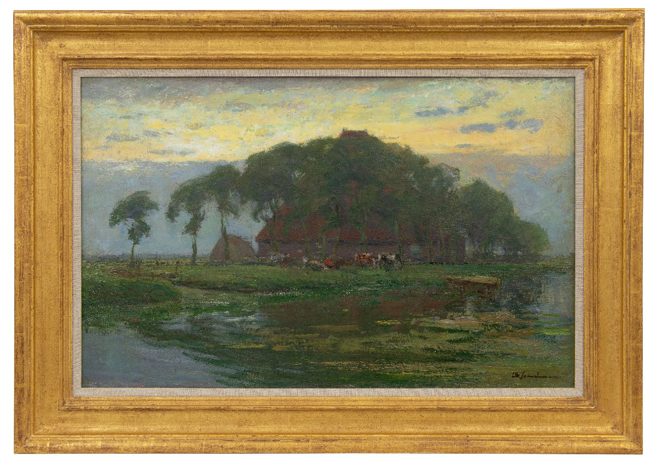 Schulman D. | David Schulman | Schilderijen te koop aangeboden | Na de regen, olieverf op doek 47,3 x 75,0 cm, gesigneerd rechtsonder en op spieraam gedateerd 1924 Schulman D. | David Schulman | Schilderijen te koop aangeboden | Na de regen, olieverf op doek 47,3 x 75,0 cm, gesigneerd rechtsonder en op spieraam gedateerd 1924