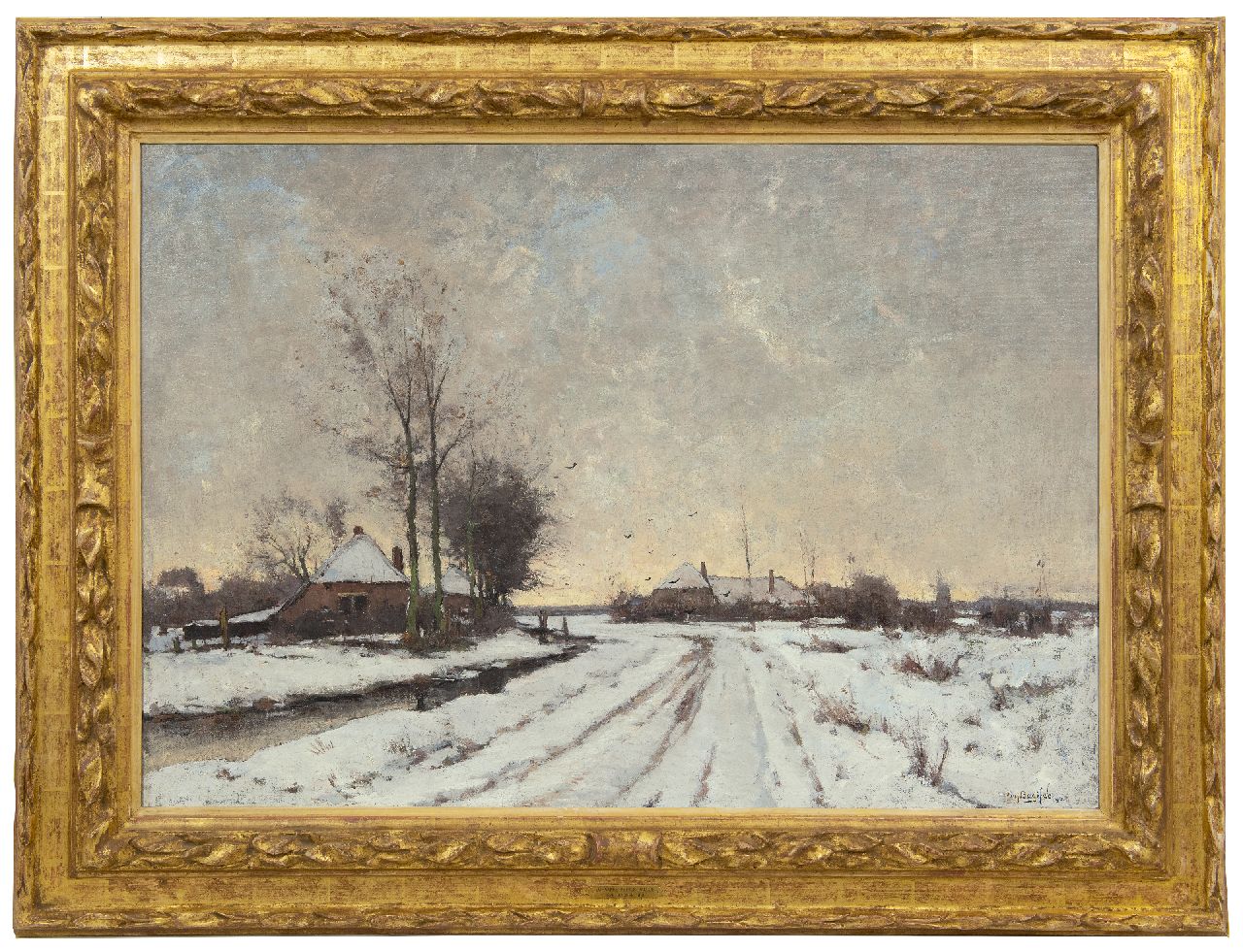 Bodifée J.P.P. | Johannes Petrus Paulus 'Paul' Bodifée, Winter in Overijssel, olieverf op doek 70,3 x 100,0 cm, gesigneerd rechtsonder en gedateerd '96 Bodifée J.P.P. | Johannes Petrus Paulus 'Paul' Bodifée, Winter in Overijssel, olieverf op doek 70,3 x 100,0 cm, gesigneerd rechtsonder en gedateerd '96