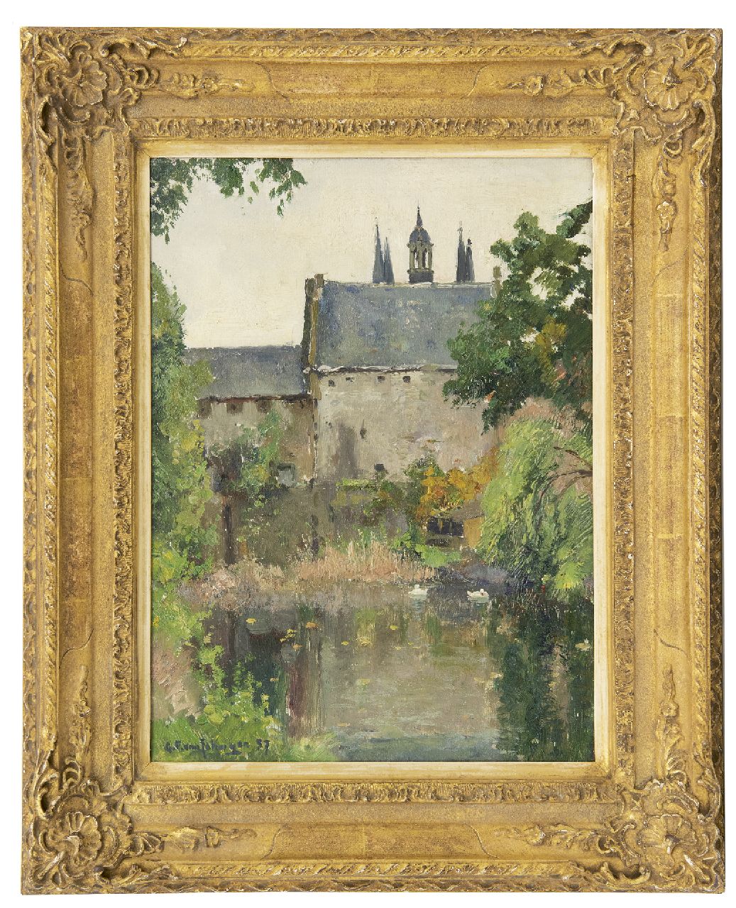 Schagen G.F. van | Gerbrand Frederik van Schagen, De Noordhavenpoort, Zierikzee, olieverf op doek 40,2 x 30,2 cm, gesigneerd linksonder en gedateerd '37