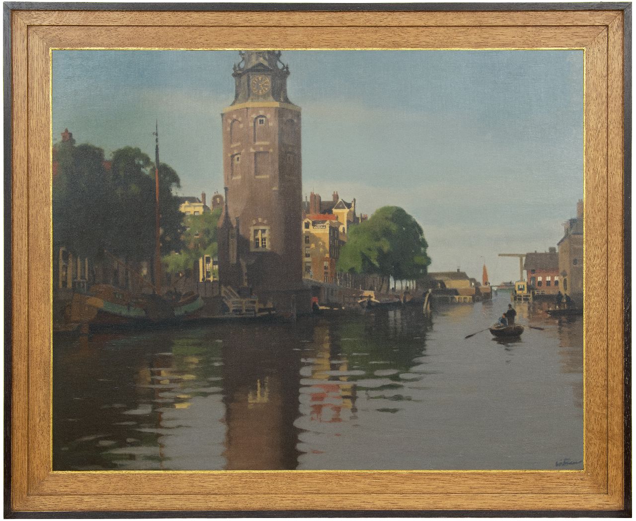 Witsen W.A. | 'Willem' Arnold Witsen | Schilderijen te koop aangeboden | De Montelbaanstoren aan de Oude Schans bij zomer, olieverf op doek 79,7 x 100,6 cm, gesigneerd rechtsonder en te dateren ca. 1913 Witsen W.A. | 'Willem' Arnold Witsen | Schilderijen te koop aangeboden | De Montelbaanstoren aan de Oude Schans bij zomer, olieverf op doek 79,7 x 100,6 cm, gesigneerd rechtsonder en te dateren ca. 1913