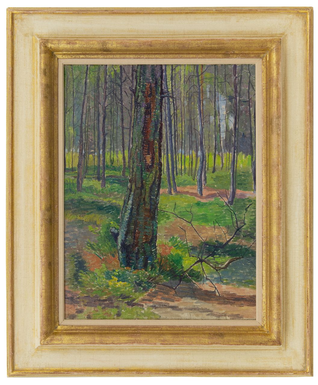 Pijpers E.E.  | 'Edith' Elizabeth Pijpers, Bosgezicht, olieverf op doek 48,4 x 37,7 cm