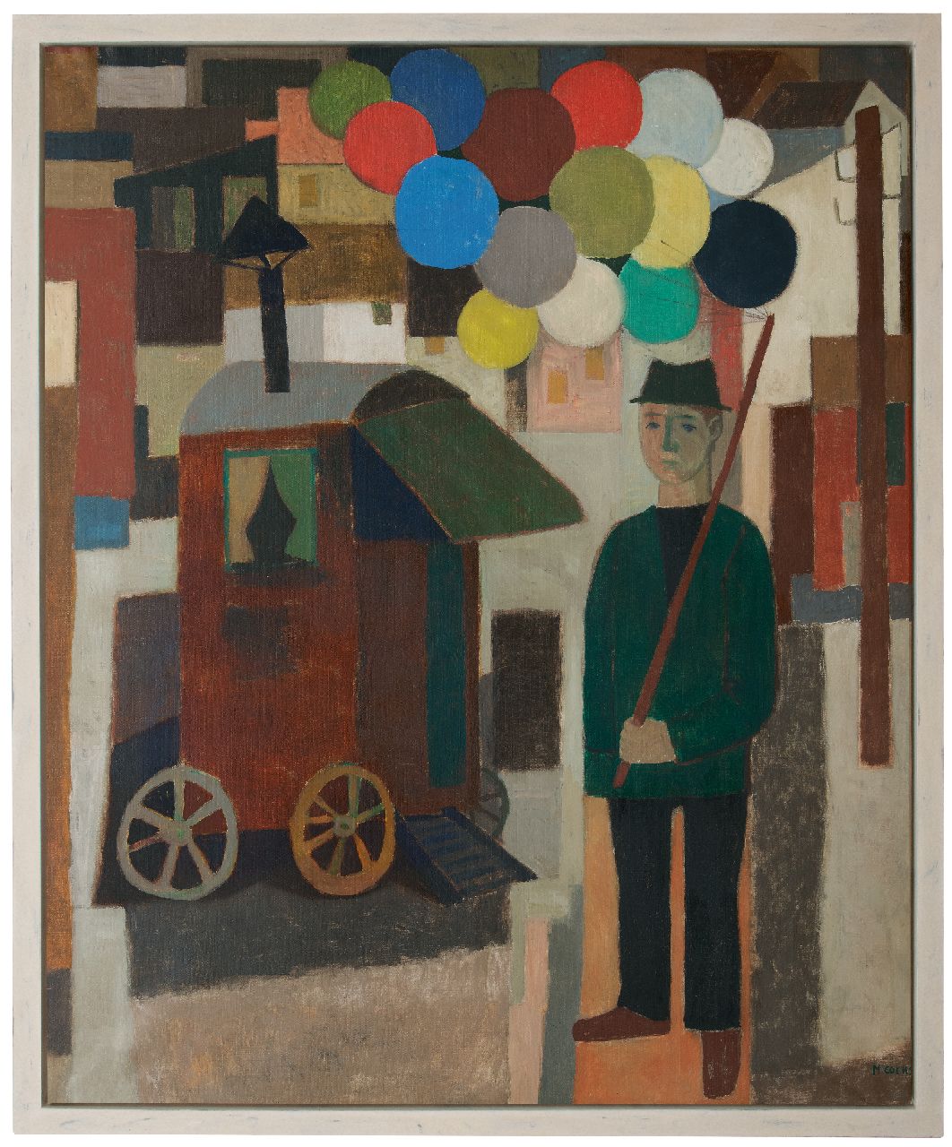 Cockx M. | Marcel Cockx, Ballonverkoper, olieverf op doek 178,9 x 150,3 cm, gesigneerd rechtsonder Cockx M. | Marcel Cockx, Ballonverkoper, olieverf op doek 178,9 x 150,3 cm, gesigneerd rechtsonder