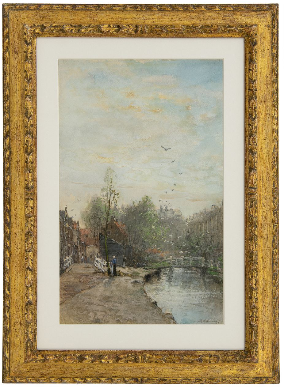 Mastenbroek J.H. van | Johan Hendrik van Mastenbroek | Aquarellen en tekeningen te koop aangeboden | Dorpsgezicht, aquarel op papier 51,0 x 32,2 cm, gesigneerd rechtsonder en gedateerd '97 Mastenbroek J.H. van | Johan Hendrik van Mastenbroek | Aquarellen en tekeningen te koop aangeboden | Dorpsgezicht, aquarel op papier 51,0 x 32,2 cm, gesigneerd rechtsonder en gedateerd '97