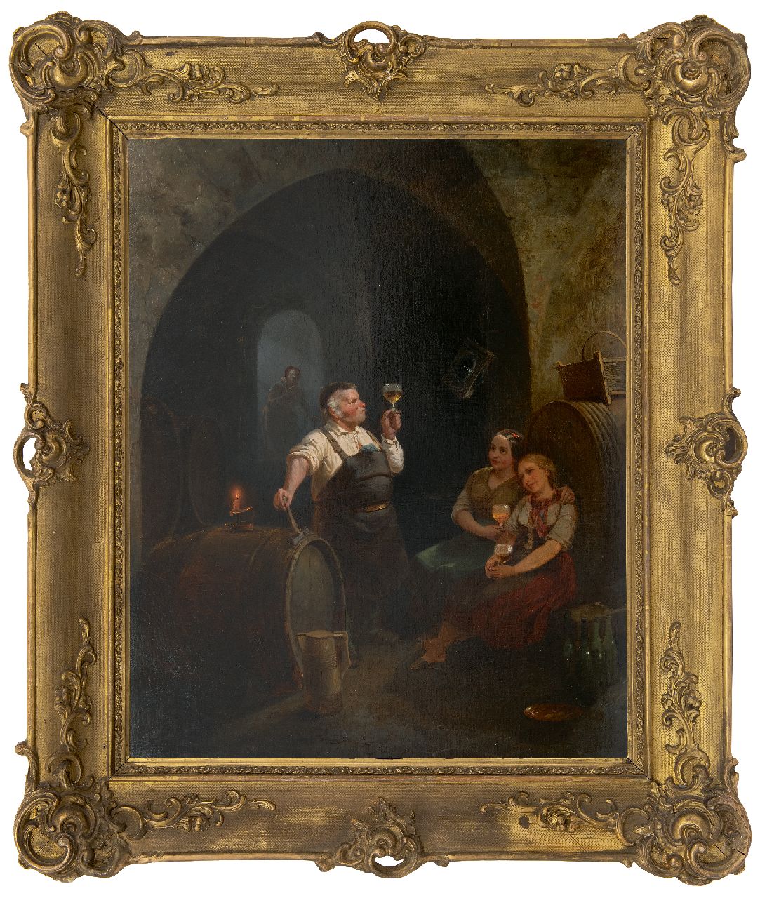 Mühlig M. | Meno Mühlig | Schilderijen te koop aangeboden | De wijnproever, olieverf op doek 62,8 x 50,9 cm, gesigneerd linksonder Mühlig M. | Meno Mühlig | Schilderijen te koop aangeboden | De wijnproever, olieverf op doek 62,8 x 50,9 cm, gesigneerd linksonder