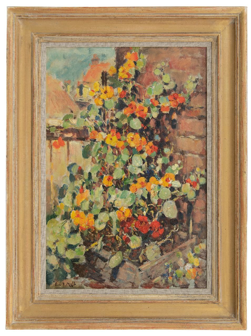 Moll E.  | Evert Moll, Oost-Indische Kers, olieverf op doek 60,1 x 40,0 cm, gesigneerd linksonder