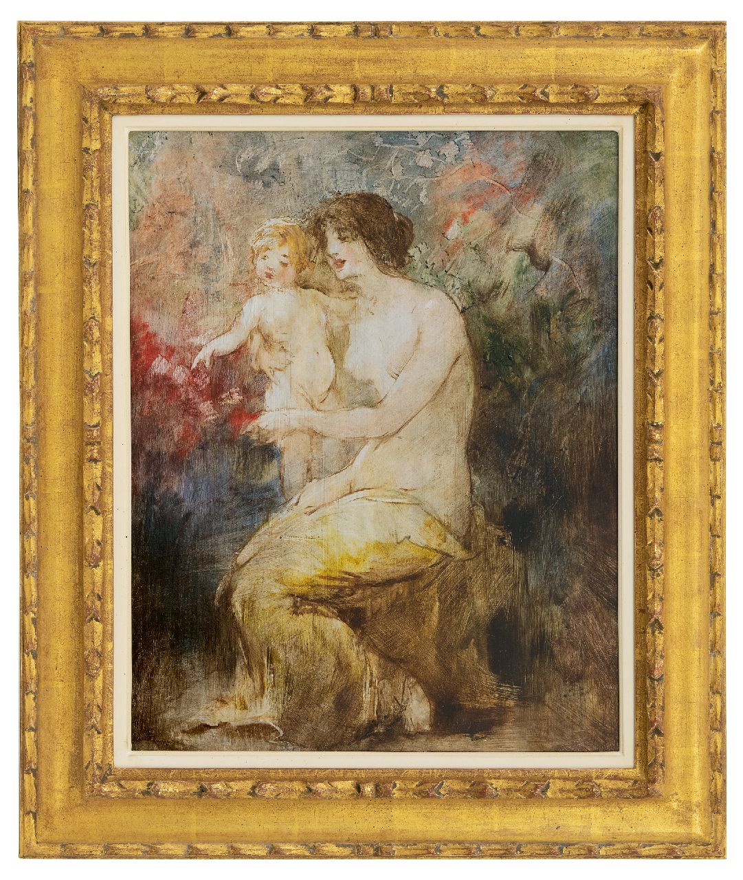 Smith H. | Hobbe Smith | Schilderijen te koop aangeboden | Moeder met kind, olieverf op paneel 46,3 x 36,6 cm Smith H. | Hobbe Smith | Schilderijen te koop aangeboden | Moeder met kind, olieverf op paneel 46,3 x 36,6 cm