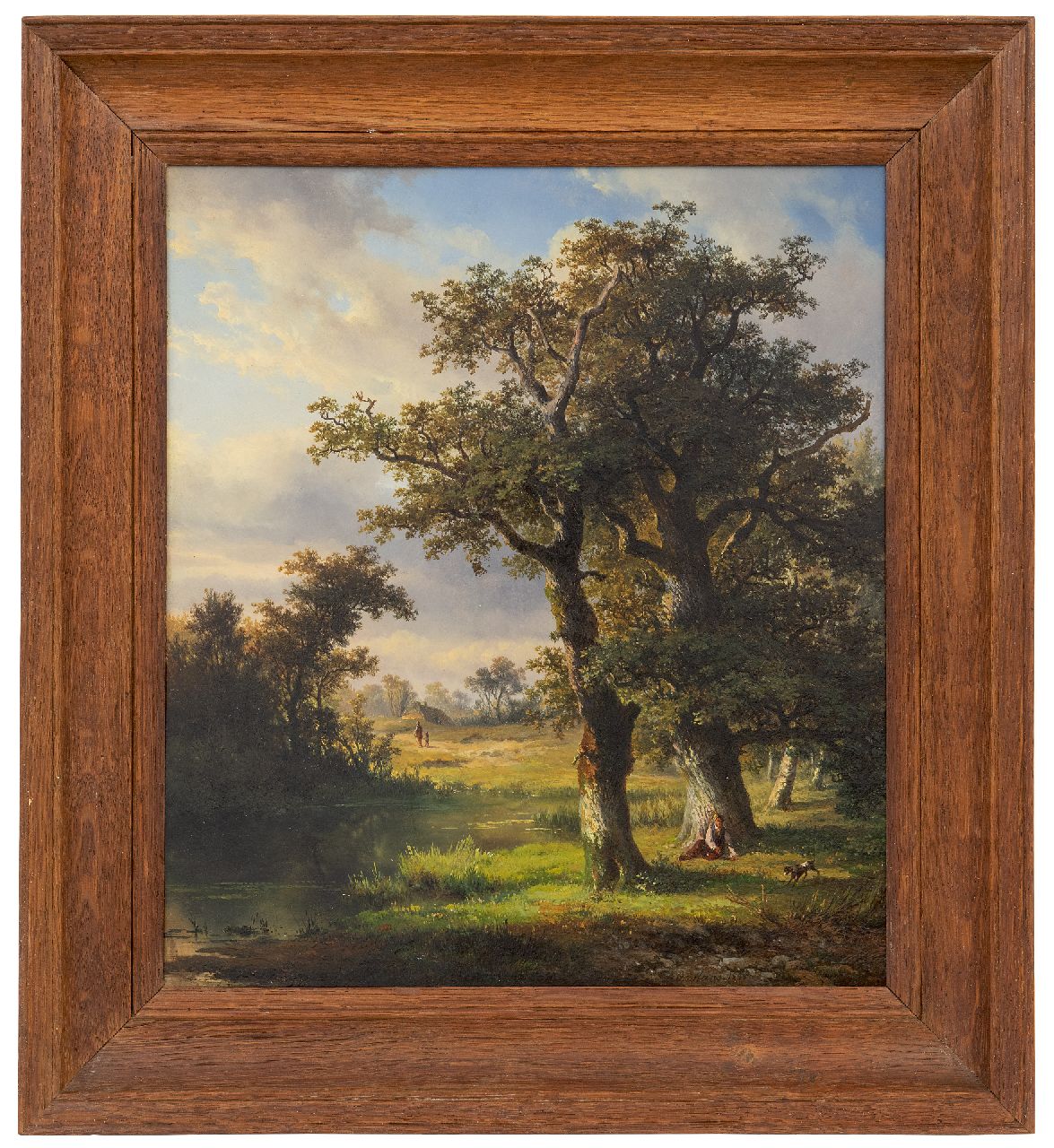 Ortmans F.A. | François Auguste Ortmans | Schilderijen te koop aangeboden | Zomerlandschap, olieverf op paneel 36,2 x 31,6 cm, gesigneerd rechtsonder en gedateerd 1850 Ortmans F.A. | François Auguste Ortmans | Schilderijen te koop aangeboden | Zomerlandschap, olieverf op paneel 36,2 x 31,6 cm, gesigneerd rechtsonder en gedateerd 1850