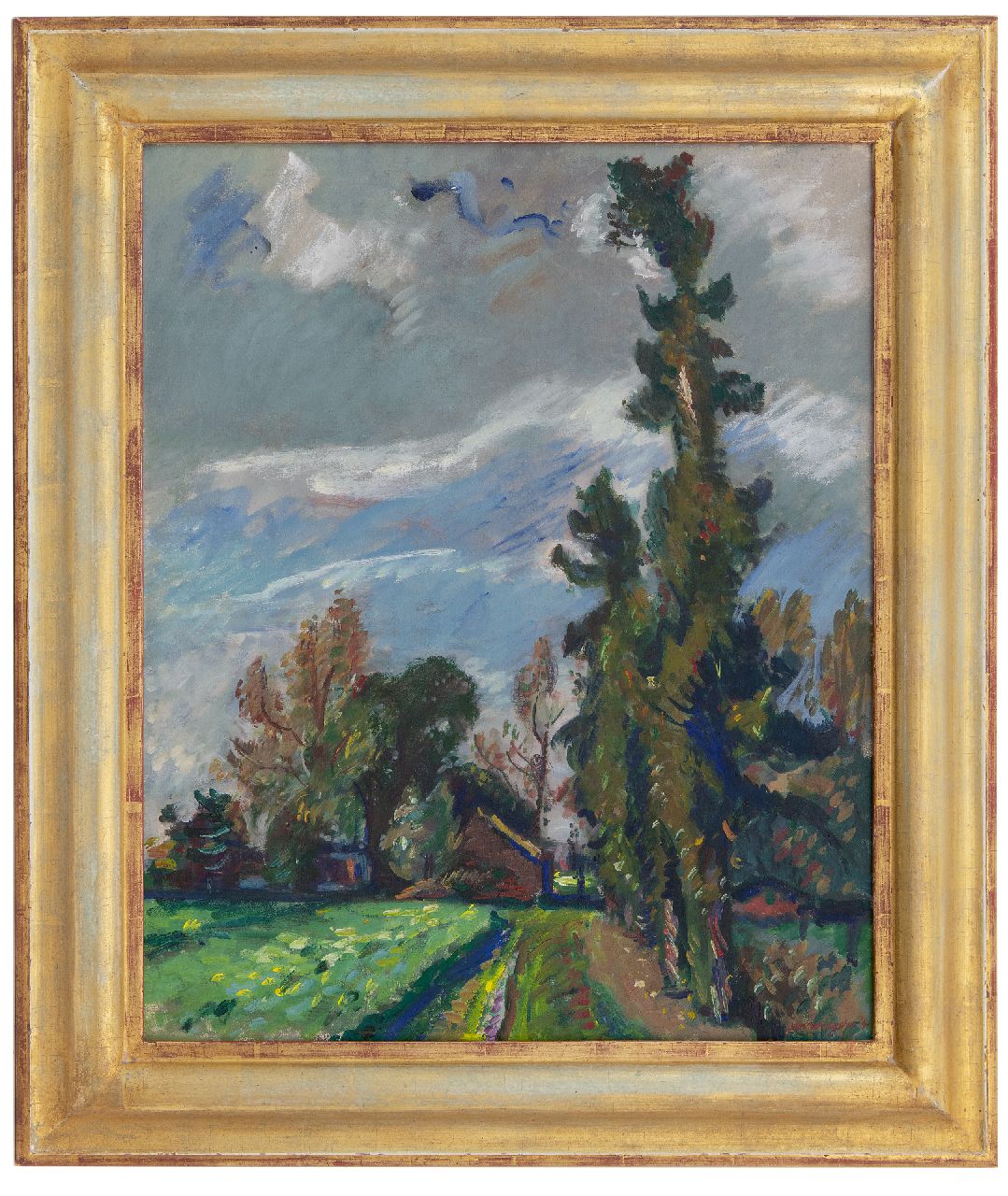 Wiegers J. | Jan Wiegers, Landschap Veluwe, olieverf op doek 61,4 x 50,5 cm, gesigneerd rechtsonder en gedateerd '41 Wiegers J. | Jan Wiegers, Landschap Veluwe, olieverf op doek 61,4 x 50,5 cm, gesigneerd rechtsonder en gedateerd '41