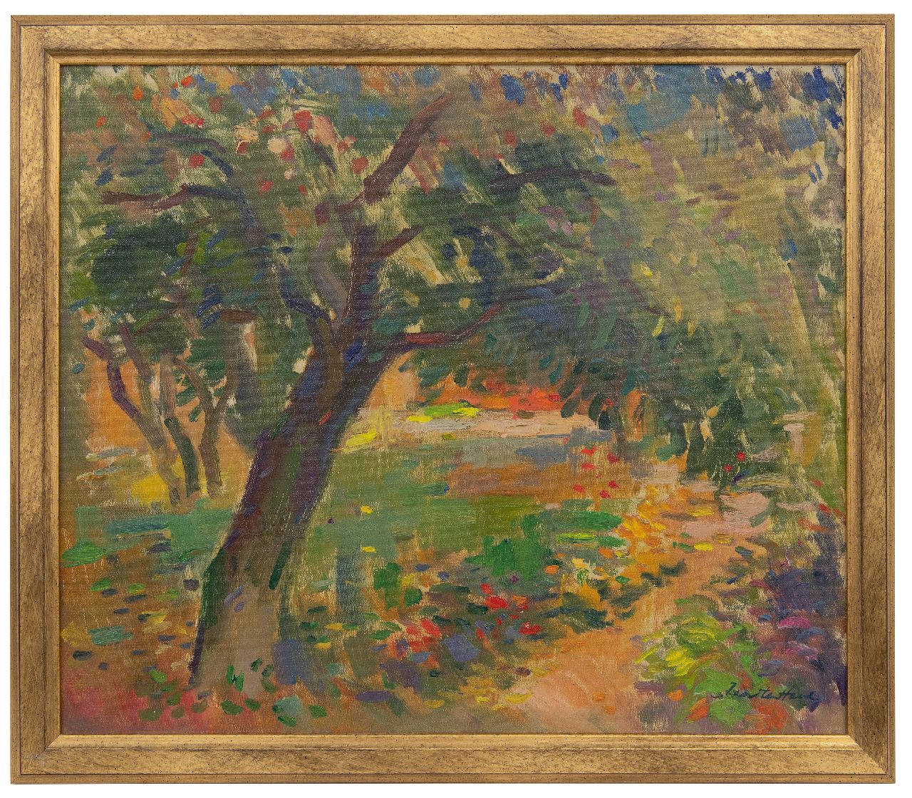 Have J. ten | Jan ten Have, Landschap met boom, olieverf op doek 46,1 x 54,2 cm, gesigneerd rechtsonder Have J. ten | Jan ten Have, Landschap met boom, olieverf op doek 46,1 x 54,2 cm, gesigneerd rechtsonder