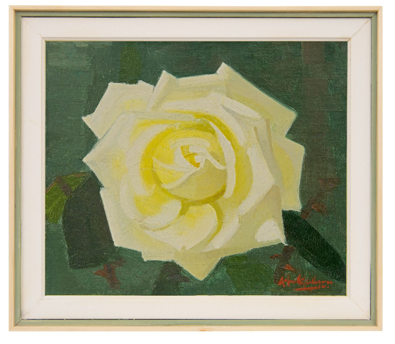 Galema A. | Arjen Galema | Schilderijen te koop aangeboden | Gele roos, olieverf op doek 25,3 x 29,6 cm, gesigneerd rechtsonder Galema A. | Arjen Galema | Schilderijen te koop aangeboden | Gele roos, olieverf op doek 25,3 x 29,6 cm, gesigneerd rechtsonder