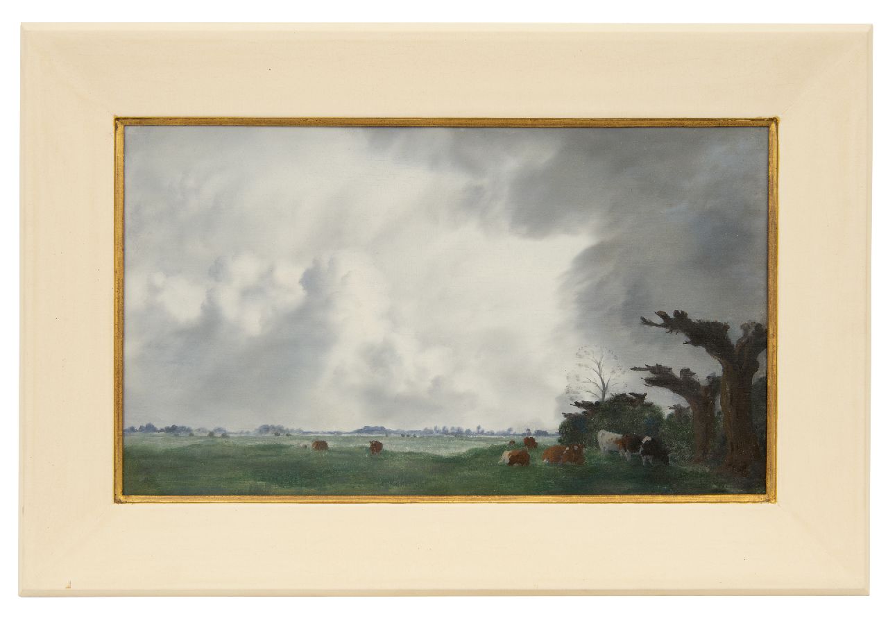 Voerman sr. J. | Jan Voerman sr. | Schilderijen te koop aangeboden | Koeien aan de IJssel, olieverf op paneel 30,9 x 52,0 cm, gesigneerd rechtsonder Voerman sr. J. | Jan Voerman sr. | Schilderijen te koop aangeboden | Koeien aan de IJssel, olieverf op paneel 30,9 x 52,0 cm, gesigneerd rechtsonder