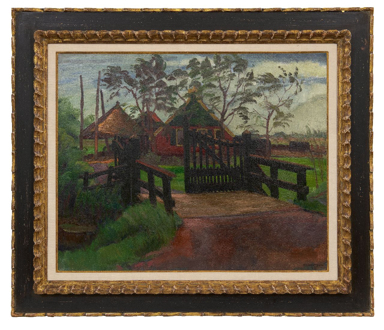 Meurs H.H. | 'Harmen' Hermanus Meurs | Schilderijen te koop aangeboden | Boerderij in polderlandschap, olieverf op doek 59,9 x 73,3 cm, gesigneerd rechtsonder en gedateerd 1937 Meurs H.H. | 'Harmen' Hermanus Meurs | Schilderijen te koop aangeboden | Boerderij in polderlandschap, olieverf op doek 59,9 x 73,3 cm, gesigneerd rechtsonder en gedateerd 1937