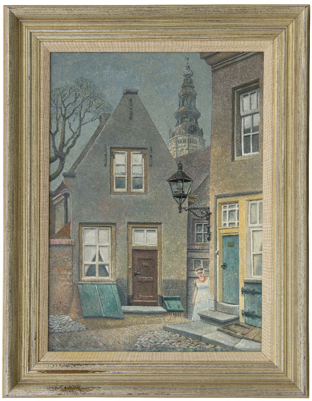 Strube J.H. | Johan Hendrik 'Jan' Strube | Schilderijen te koop aangeboden | De vismarkt in Middelburg met de Nieuwe Kerk, olieverf op doek 55,8 x 39,8 cm, gesigneerd rechtsonder met initialen en zonder lijst Strube J.H. | Johan Hendrik 'Jan' Strube | Schilderijen te koop aangeboden | De vismarkt in Middelburg met de Nieuwe Kerk, olieverf op doek 55,8 x 39,8 cm, gesigneerd rechtsonder met initialen en zonder lijst