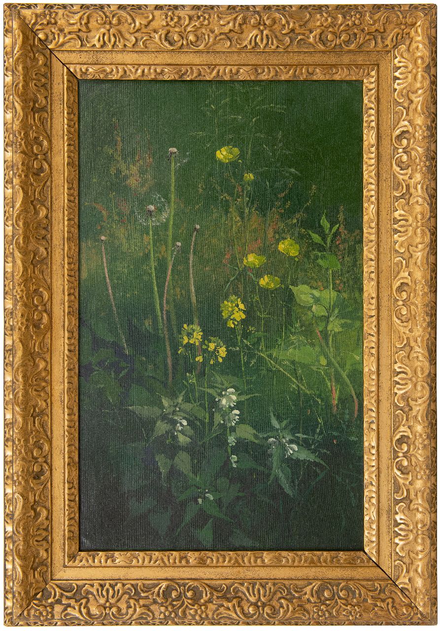 Voerman jr. J.  | Jan Voerman jr. | Schilderijen te koop aangeboden | Veldbloemen, olieverf op doek 62,8 x 38,6 cm, gesigneerd rechtsonder met monogram