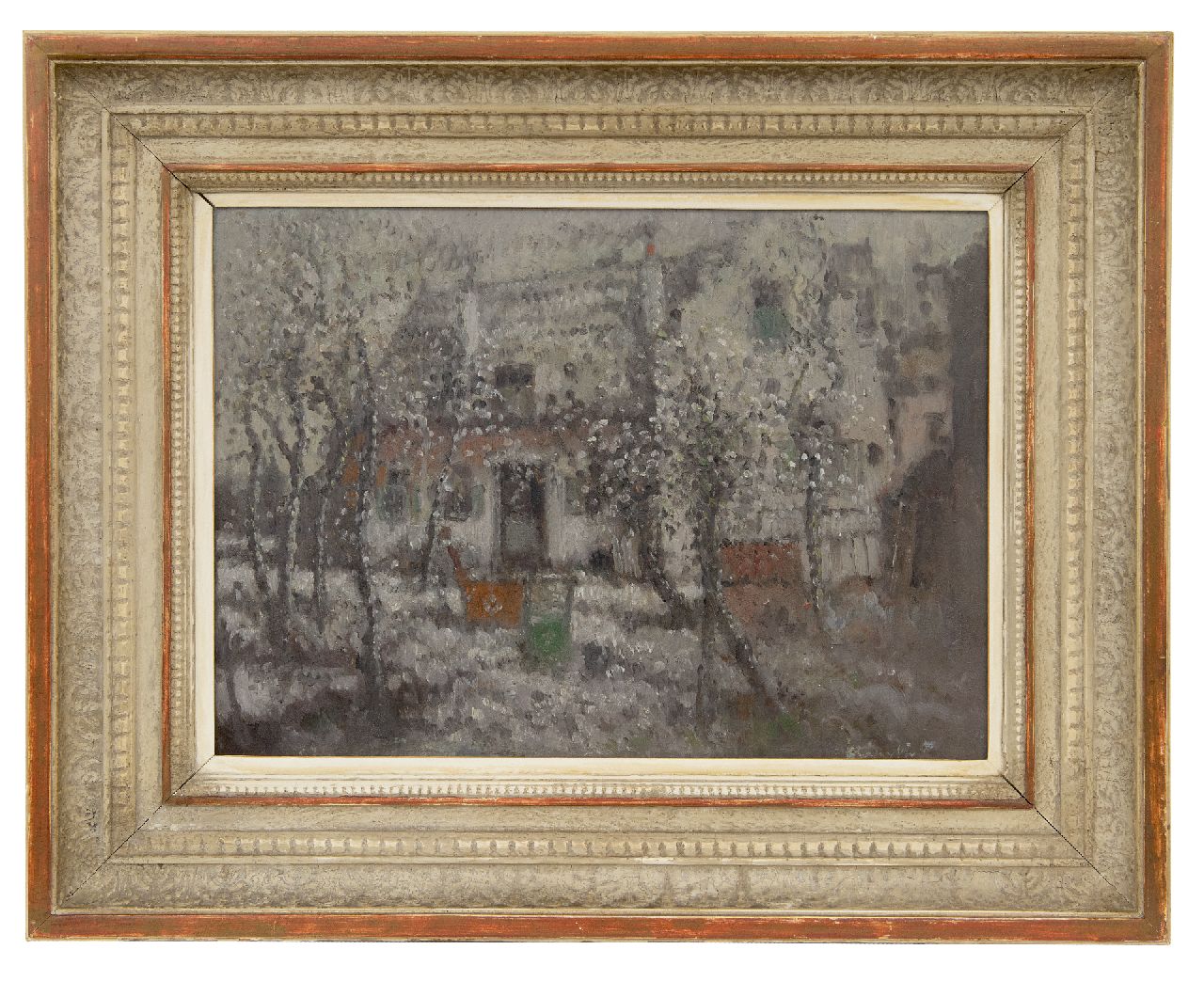 Daalhoff H.A. van | Hermanus Antonius 'Henri' van Daalhoff | Schilderijen te koop aangeboden | Wintertje, olieverf op paneel 25,5 x 35,5 cm, gesigneerd rechtsonder en verso Daalhoff H.A. van | Hermanus Antonius 'Henri' van Daalhoff | Schilderijen te koop aangeboden | Wintertje, olieverf op paneel 25,5 x 35,5 cm, gesigneerd rechtsonder en verso