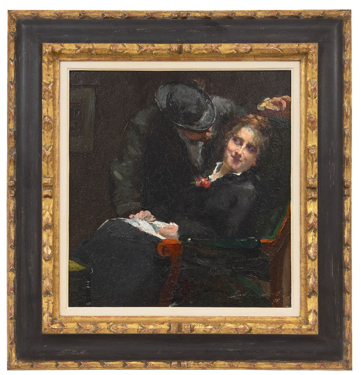 Oyens D. | David Oyens, Est-ce que tu m'aimes? (Houd je van me?), olieverf op paneel 32,0 x 29,3 cm, gesigneerd rechtsonder en gedateerd '78 Oyens D. | David Oyens, Est-ce que tu m'aimes? (Houd je van me?), olieverf op paneel 32,0 x 29,3 cm, gesigneerd rechtsonder en gedateerd '78