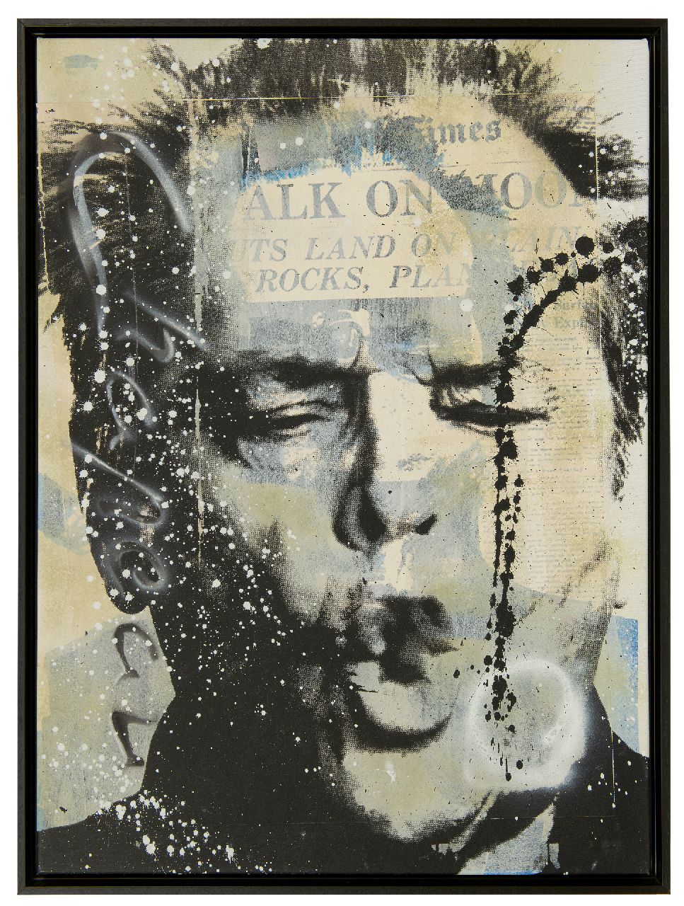 Chapeau R.  | Ronald Chapeau | Schilderijen te koop aangeboden | Jack Nicholson, gemengde techniek op doek 74,9 x 55,2 cm, gesigneerd links van het midden