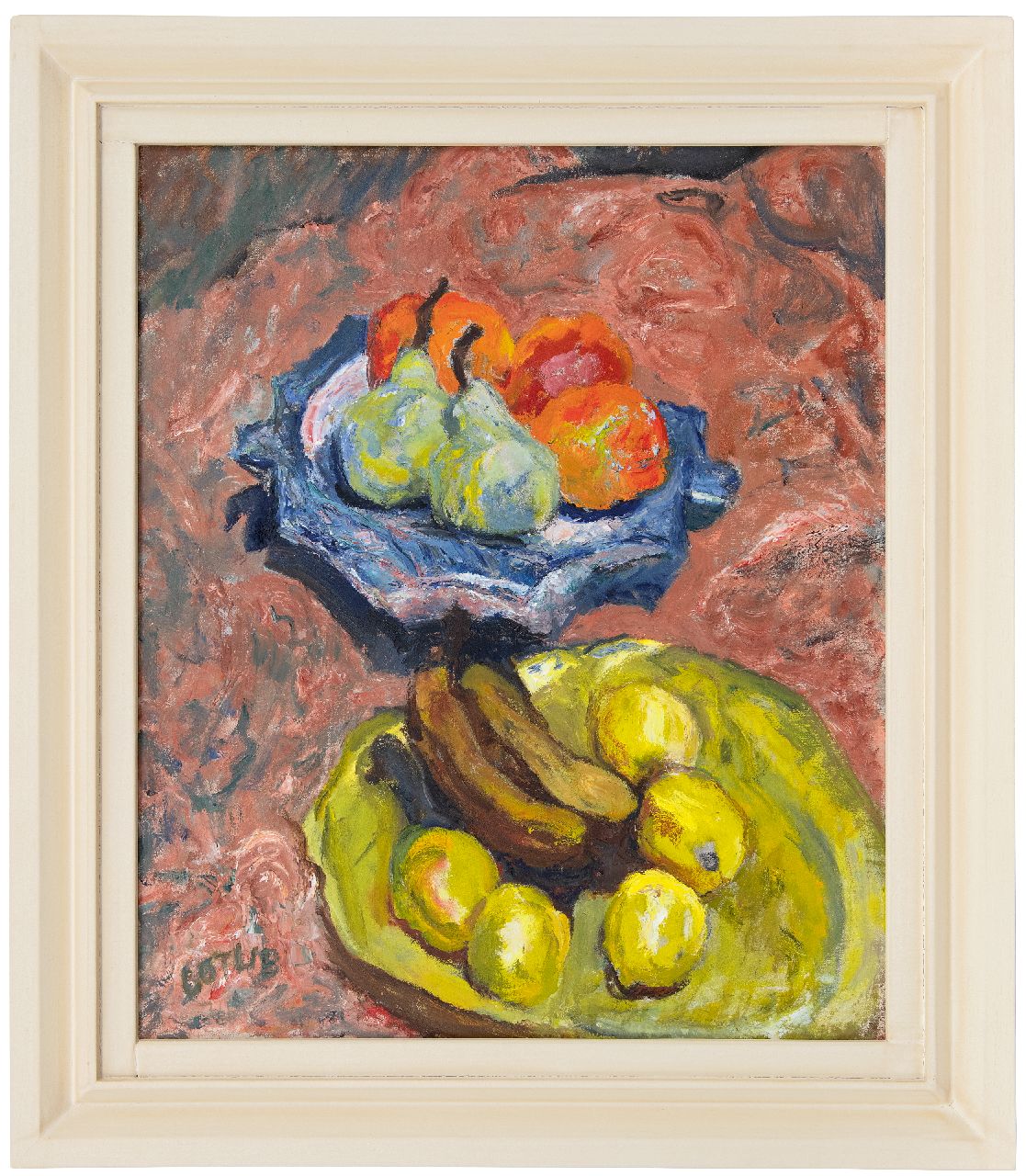 Gotlib H. | Henryk Gotlib | Schilderijen te koop aangeboden | Fruit in twee schalen, olieverf op doek 76,3 x 63,7 cm, gesigneerd linksonder en te dateren 1962 Gotlib H. | Henryk Gotlib | Schilderijen te koop aangeboden | Fruit in twee schalen, olieverf op doek 76,3 x 63,7 cm, gesigneerd linksonder en te dateren 1962