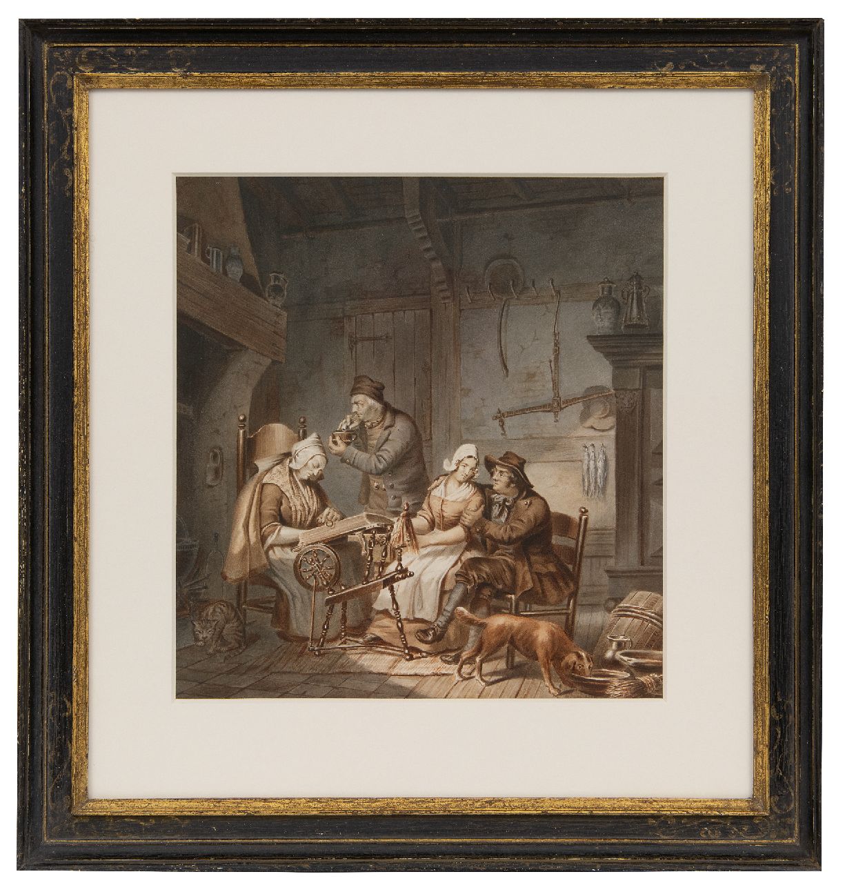 Braet von Uberfeldt J. | Jan Braet von Uberfeldt | Aquarellen en tekeningen te koop aangeboden | Hofmakerij, aquarel op papier 24,5 x 23,6 cm, gesigneerd rechtsonder met initialen Braet von Uberfeldt J. | Jan Braet von Uberfeldt | Aquarellen en tekeningen te koop aangeboden | Hofmakerij, aquarel op papier 24,5 x 23,6 cm, gesigneerd rechtsonder met initialen