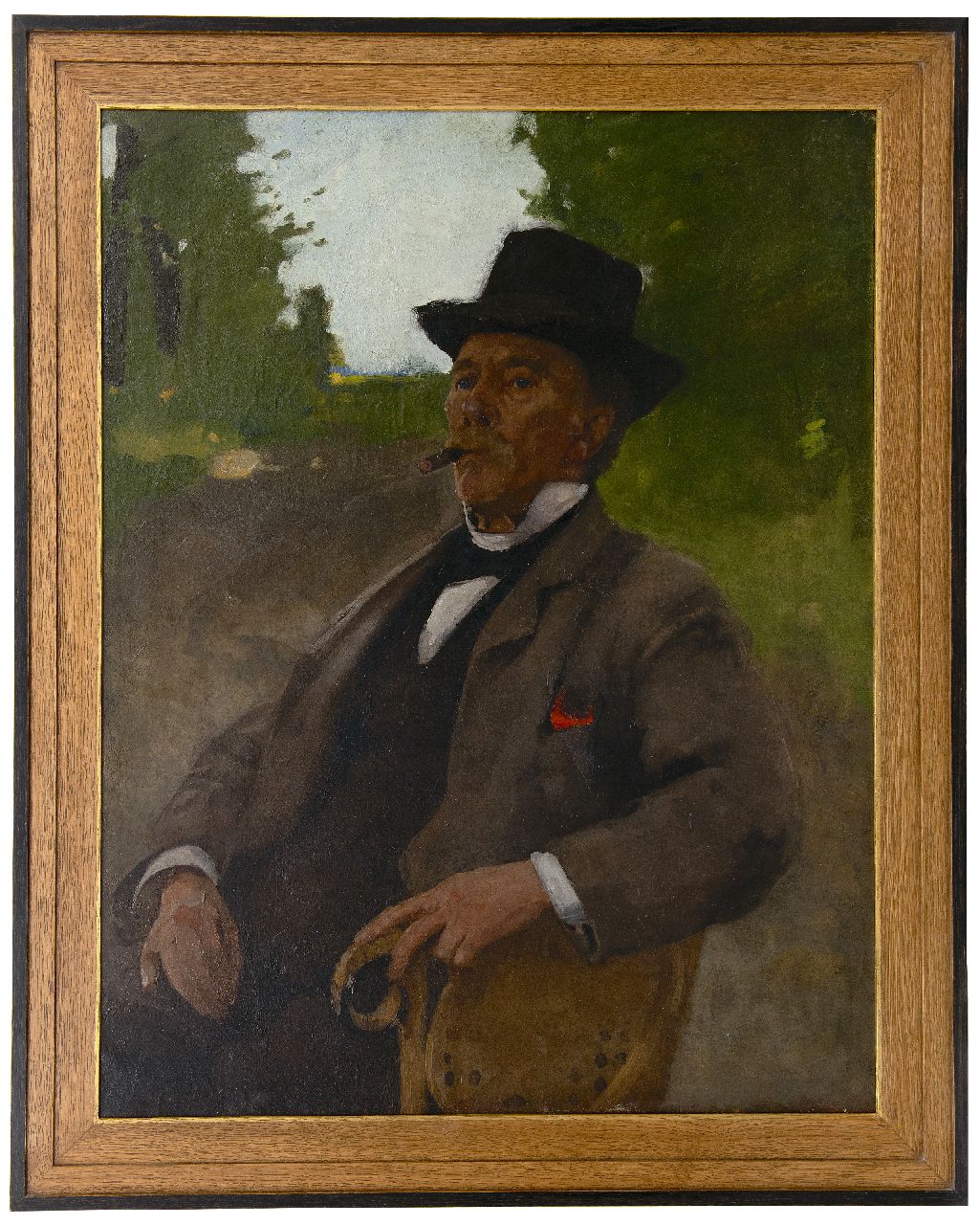 Witsen W.A.  | 'Willem' Arnold Witsen, Portret van Jonas Witsen, de vader van de schilder, olieverf op doek 100,2 x 78,6 cm, te dateren ca. 1890
