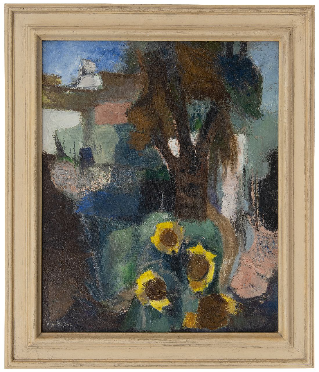 Bosma W. | Willem 'Wim' Bosma, Tuin, olieverf op doek 55,3 x 45,7 cm, gesigneerd linksonder Bosma W. | Willem 'Wim' Bosma, Tuin, olieverf op doek 55,3 x 45,7 cm, gesigneerd linksonder