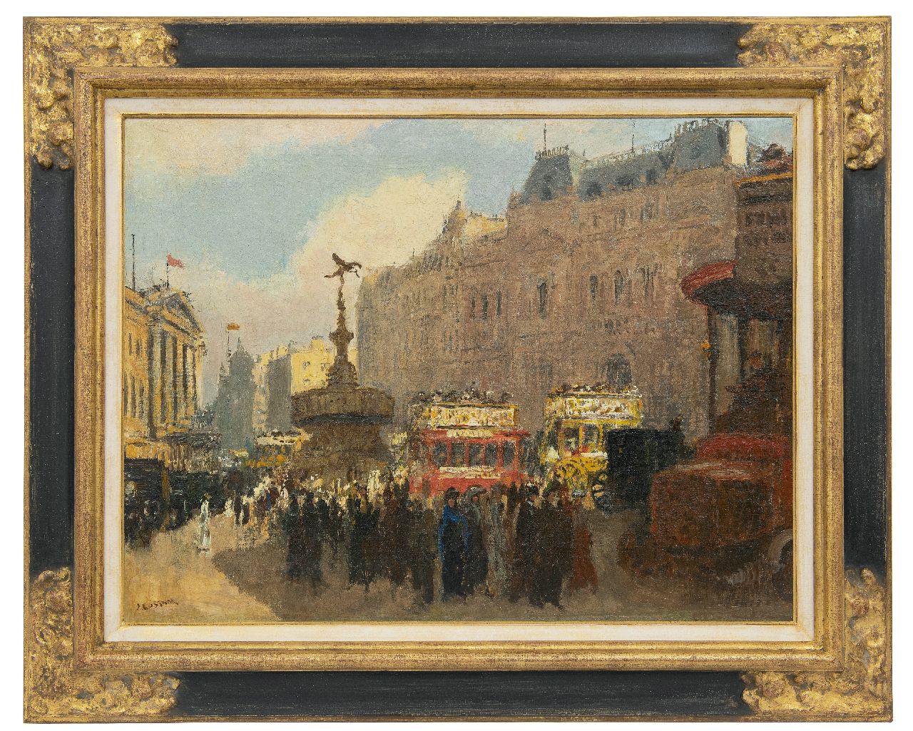 Cossaar J.C.W. | Jacobus Cornelis Wyand 'Ko' Cossaar, Picadilly Circus, Londen, olieverf op doek 46,5 x 61,2 cm, gesigneerd linksonder en te dateren ca. 1901-1909 Cossaar J.C.W. | Jacobus Cornelis Wyand 'Ko' Cossaar, Picadilly Circus, Londen, olieverf op doek 46,5 x 61,2 cm, gesigneerd linksonder en te dateren ca. 1901-1909