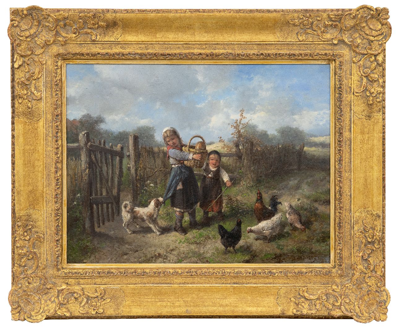 Kate J.M.H. ten | Johan 'Mari' Henri ten Kate | Schilderijen te koop aangeboden | Op weg naar de akker, olieverf op paneel 37,5 x 49,8 cm, gesigneerd rechtsonder