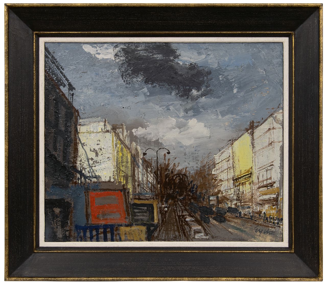 Eyck Ch.H.  | 'Charles' Hubert Eyck, De Boulevard St. Denis in Parijs, olieverf op doek 54,0 x 65,2 cm, gesigneerd rechtsonder en te dateren ca. 1927-1930