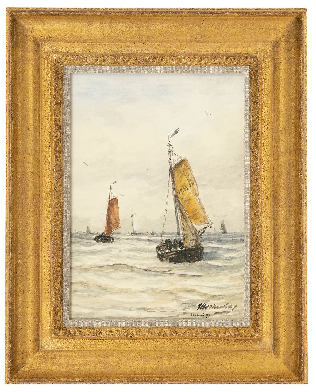Mesdag H.W. | Hendrik Willem Mesdag, Na de storm, aquarel en gouache op papier 36,6 x 26,7 cm, gesigneerd rechtsonder en gedateerd 30 Mei 97 Mesdag H.W. | Hendrik Willem Mesdag, Na de storm, aquarel en gouache op papier 36,6 x 26,7 cm, gesigneerd rechtsonder en gedateerd 30 Mei 97