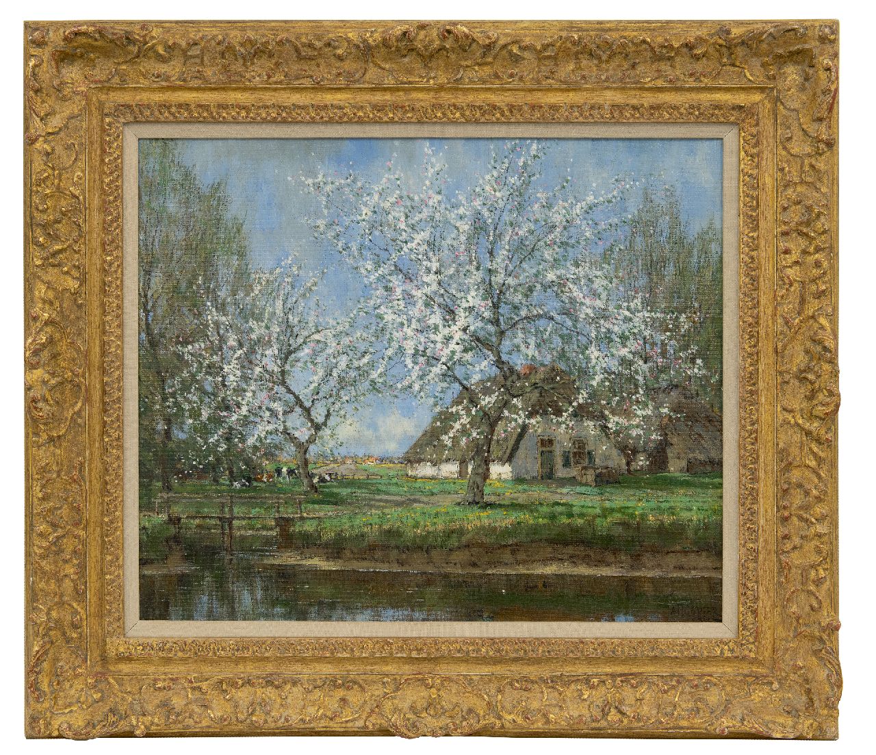 Gorter A.M. | 'Arnold' Marc Gorter, Lentebloesem, olieverf op doek 46,3 x 56,3 cm, gesigneerd rechtsonder Gorter A.M. | 'Arnold' Marc Gorter, Lentebloesem, olieverf op doek 46,3 x 56,3 cm, gesigneerd rechtsonder